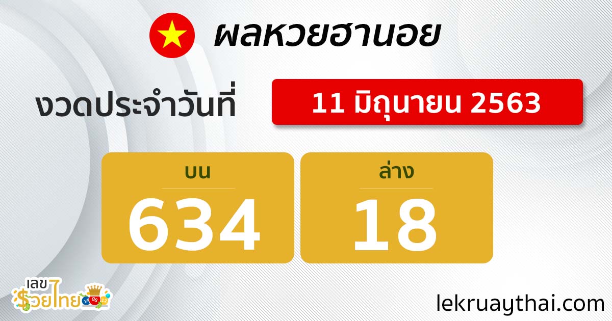 ตรวจหวยฮานอย