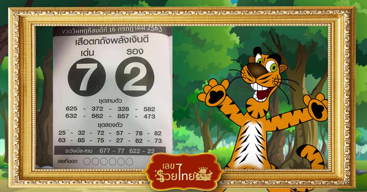 เสือตกถังพลังเงินดี 