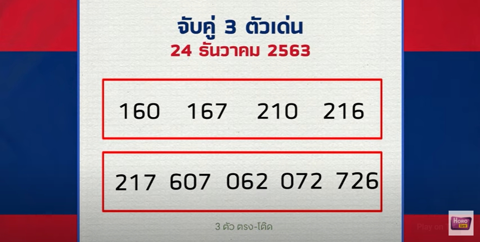 หมอไก่ให้โชค 24/12/63