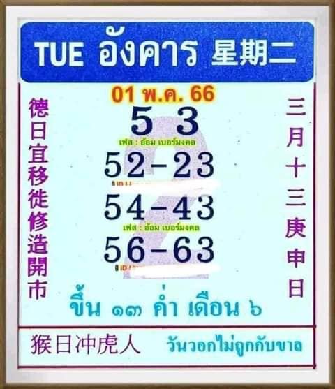  เลขอั้น เจ้ามือ ไม่รับ งวดนี้