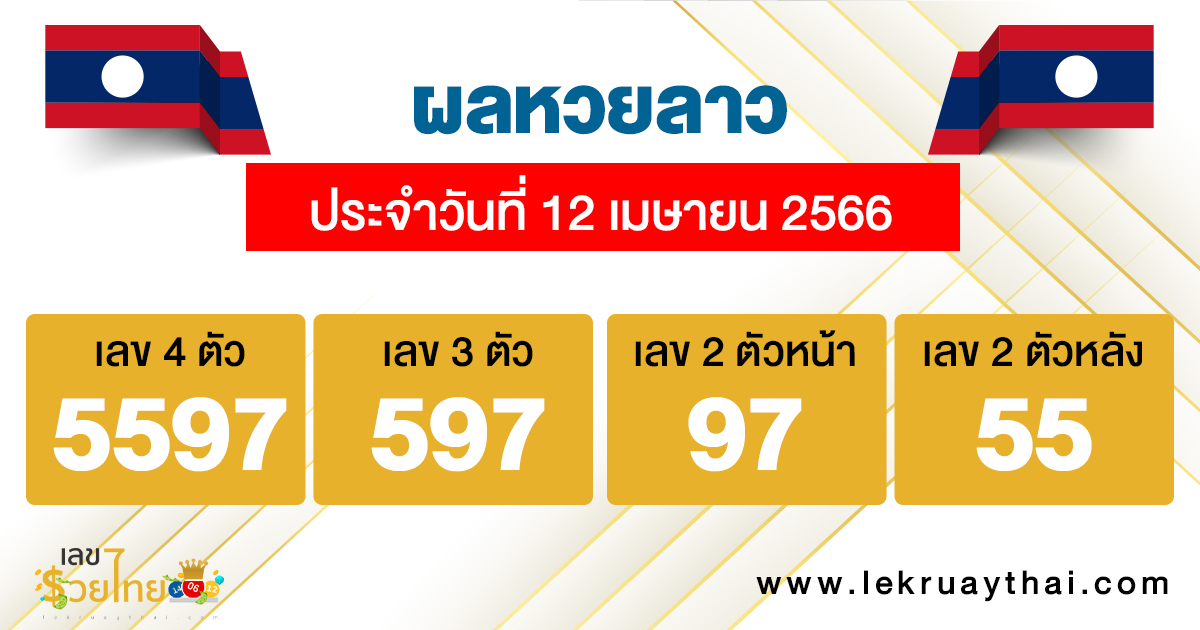 ผลหวยลาว 12 /04/66