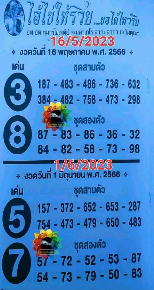 เลขไอ้ไข้ให้โชคพารวย