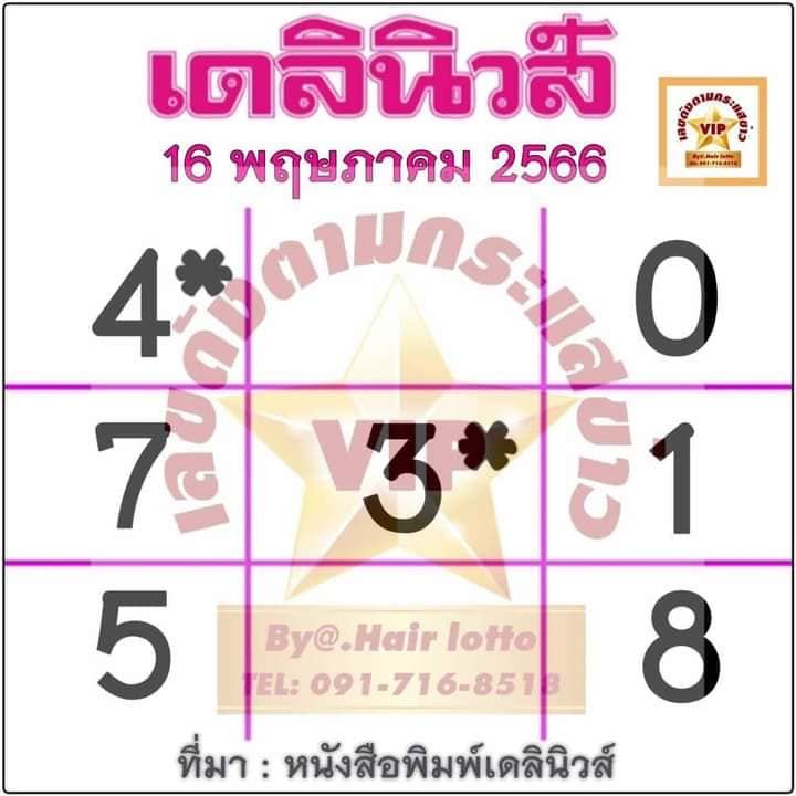 หวยเดลินิวส์-lekruaythai