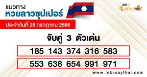 หวยลาวซุปเปอร์ 3 ตัว-lekruaythai.com