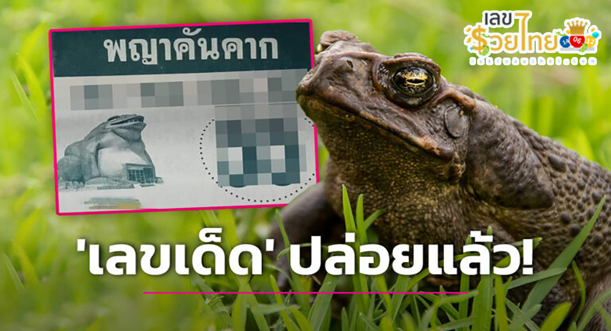 หวย พญาคันคาก 31/7/66  ปล่อยออกมาแล้ว  ให้คอหวยส่อง “เลขเด็ด-เลขดัง” ได้แล้ว ที่นี่