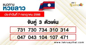 เลขเด่นหวยลาว 3 ตัว-lekruaythai.com