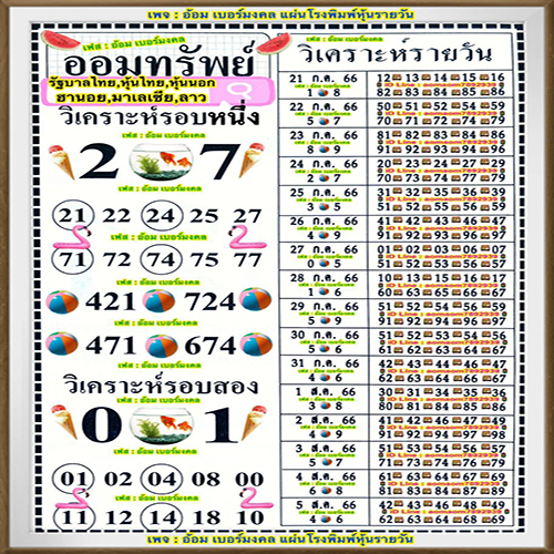 เลขออมทรัพย์ 31/7/66-lekruaythai.com