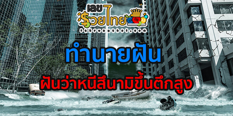 ฝันว่าหนีสึนามิขึ้นตึกสูง