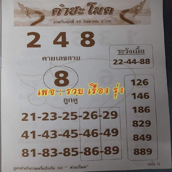 เลขคำชะโนด 