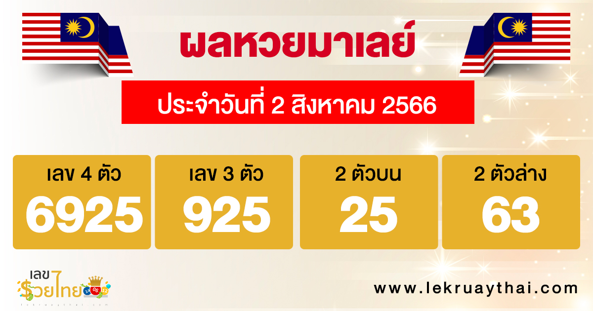 ผลหวยมาเลย์-lekruaythai