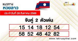 แนวทางหวยลาวซุปเปอร์ 2 ตัว