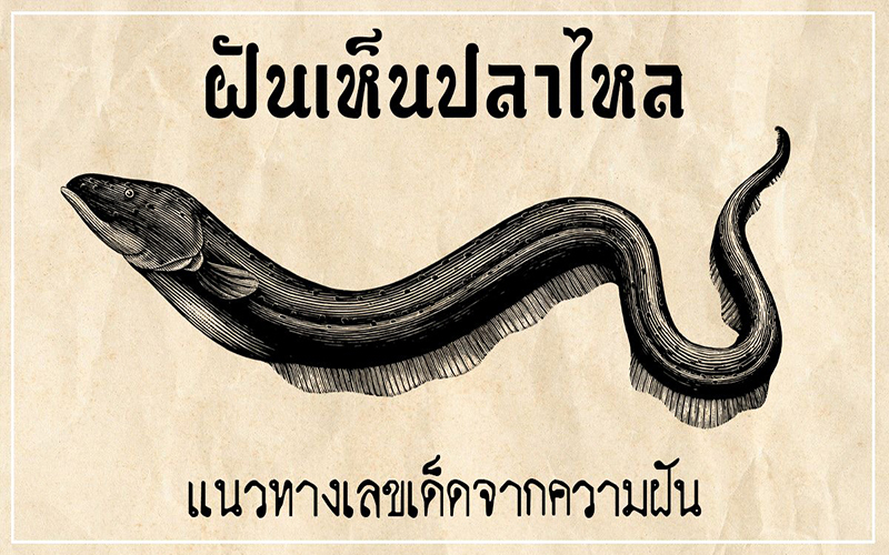 ฝันเห็นปลาไหลตัวใหญ่หลายตัว-lekruaythai.com