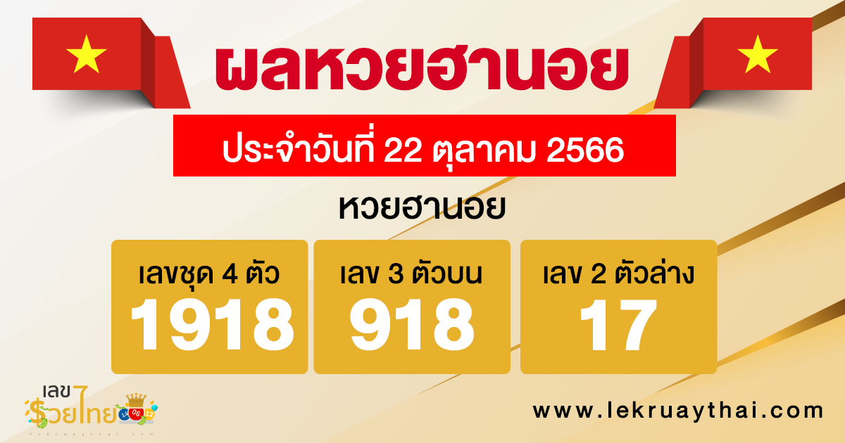 ผลหวยฮานอย-"Hanoi lottery results"