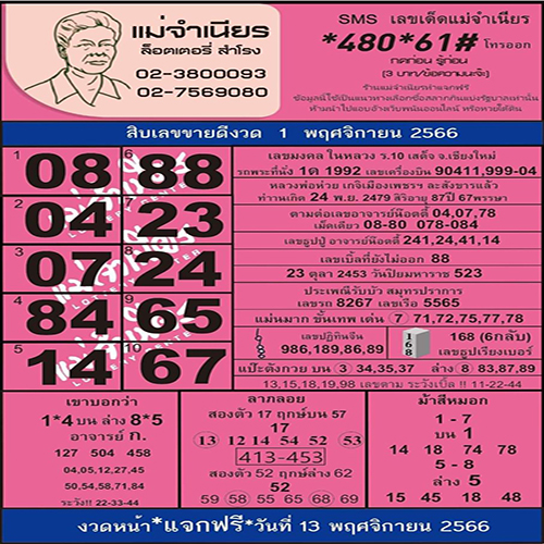 แม่จำเนียร 1 11 66 - "Mae Chamnian 1 11 66"