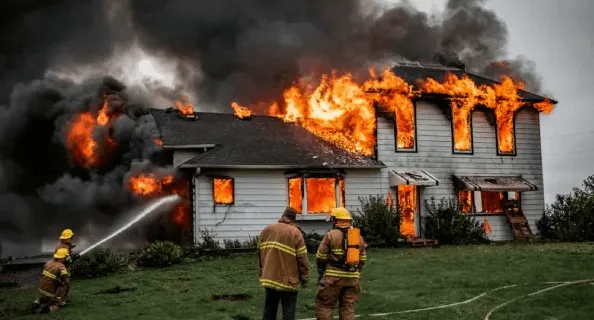 ฝันว่าไฟไหม้บ้านตัวเอง-''Dreamed that the house was on fire and won the lottery''