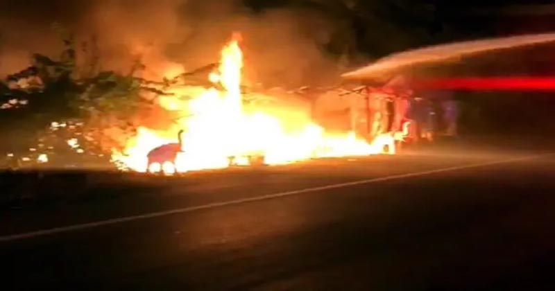 ไฟไหม้ ศาลเจ้าแม่ดัง - "fire-at-the-famous-goddess-shrine"