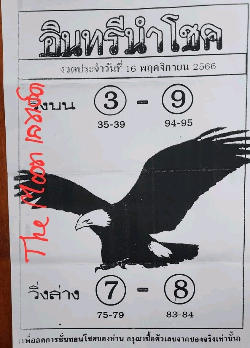 อินทรีนำโชค 16 11 66 - "Lucky Eagle 16 11 66"