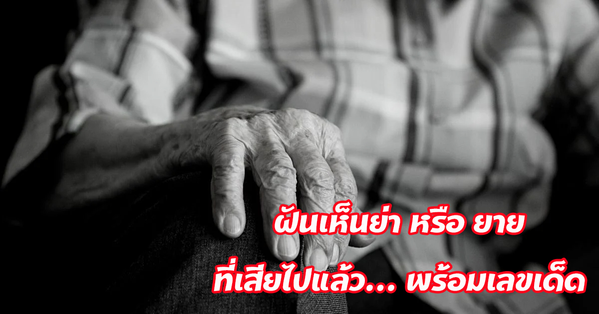 ฝันว่าย่าตาย-"Dreamed of seeing my grandmother who had died."