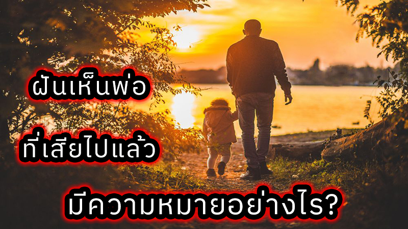 ฝันเห็นพ่อที่เสียไปแล้ว - "I often dream of seeing my deceased father"