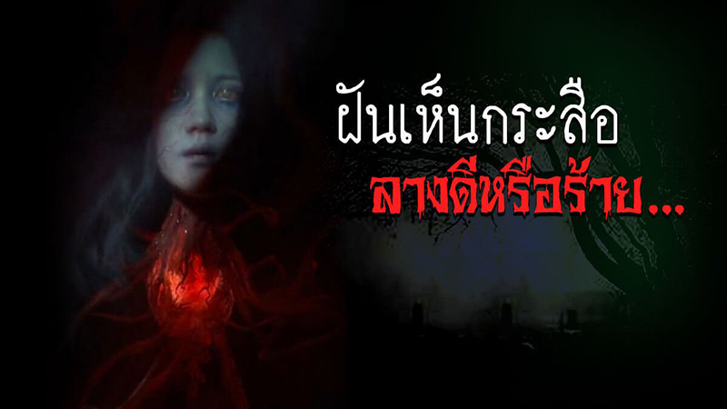 ฝันว่าผีหลอกเลขเด็ด -"Dreamed that a ghost tricked you into winning lucky numbers"