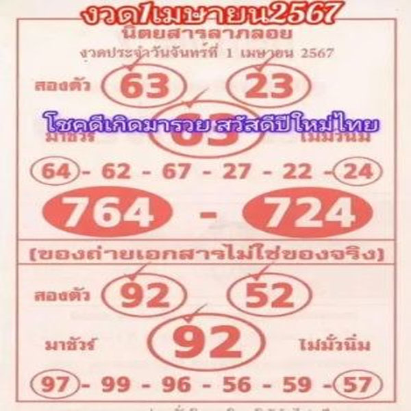 เลขลาภลอย 1 04 67-"Fortune number 1 04 67"