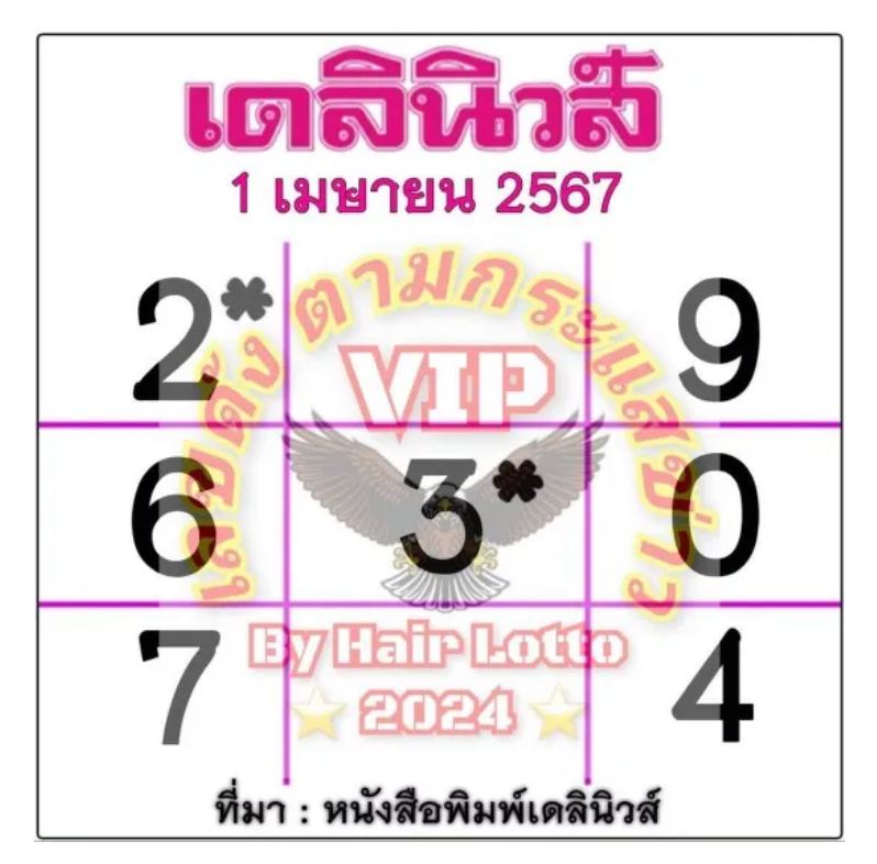 หวย ไทยรัฐ เดลิ นิ ว ส์ - "Thairath Daily News Lottery"