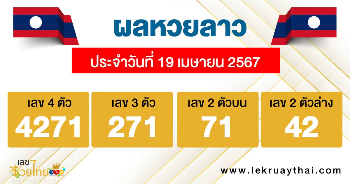 ผลหวยลาว "Laos-lottery-results"