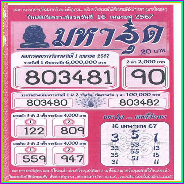 มหาอุด 16 4 67-"Mahaud 16 4 67"