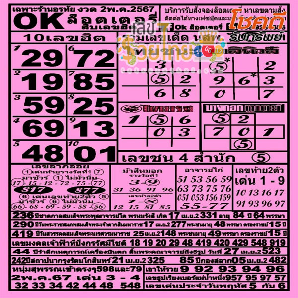 OK ลอตเตอรี่ 2 5 67-"OK Lottery"