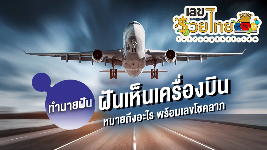 ฝันเห็นเครื่องบินตกไฟไหม้ -"Dreaming of seeing a plane crash and burn."