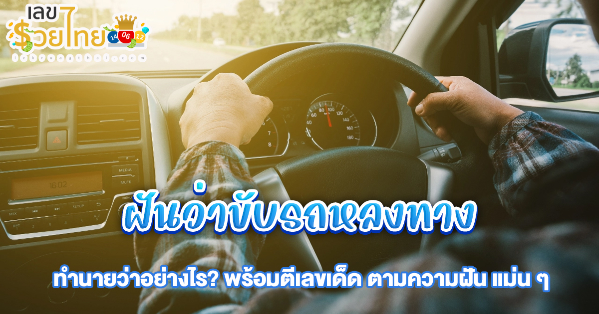 ฝันว่าขับรถหลงทาง ทำนายว่าอย่างไร? พร้อมตีเลขเด็ด ตามความฝัน ดูคำทำนาย แม่น ๆ ได้ที่นี่ lekruaythai