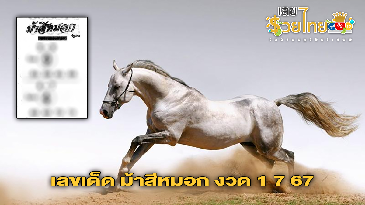 ม้าสีหมอก 1 7 67  แนวทางหวยรัฐบาลไทย คอหวยห้ามพลาด ! ติดตามเลขเด็ดได้ ที่นี่ lekruaythai