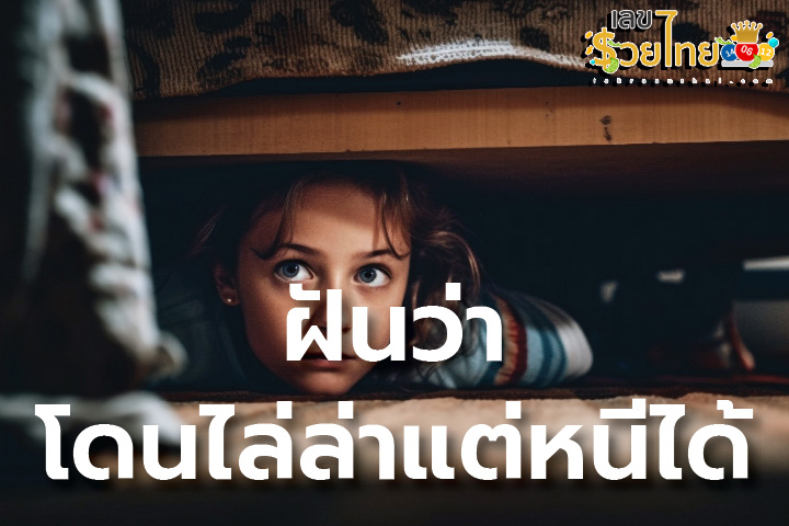 ฝันว่าถูกตามล่า-"Dreaming of being chased, lucky numbers"