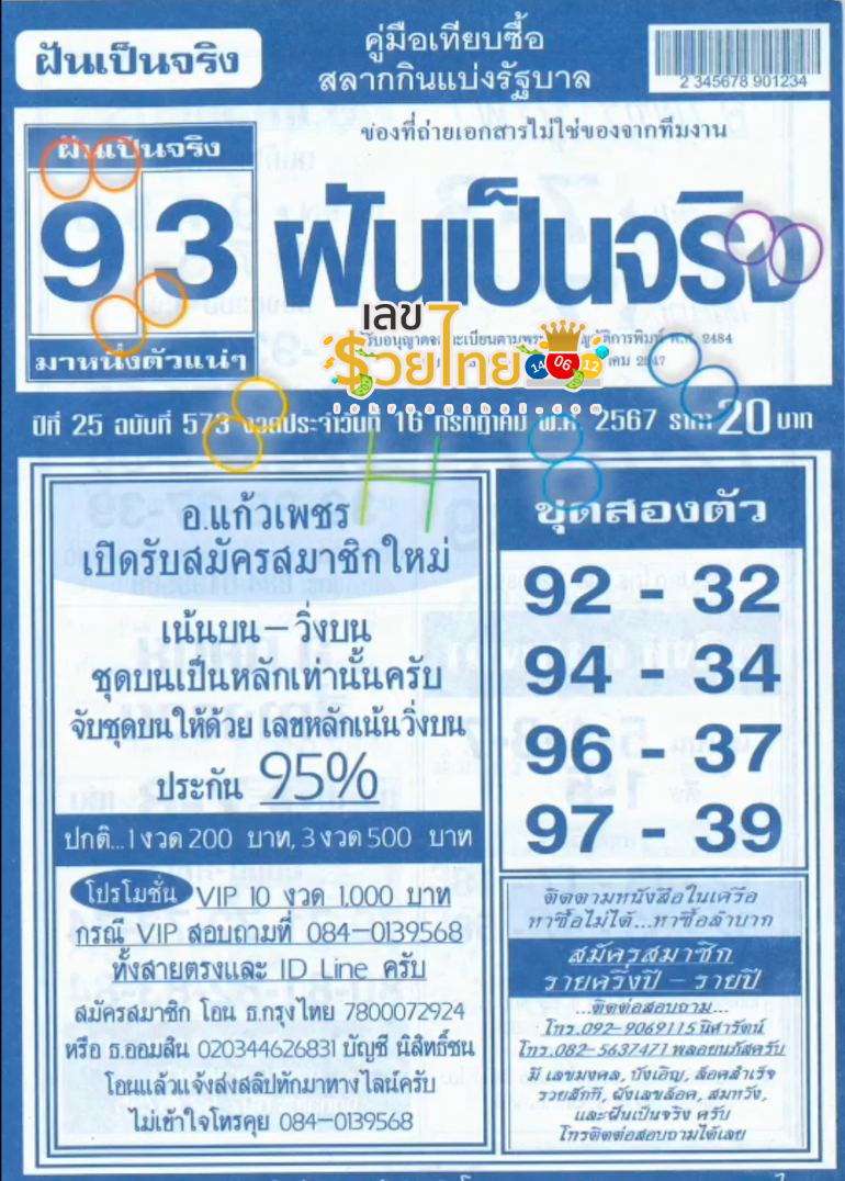 ฝันเป็นจริง 16 7 67-"Dreams come true 16 7 67"