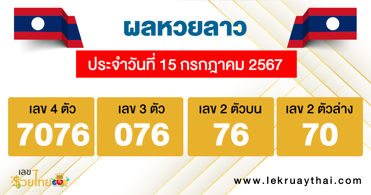 ผลหวยลาว "Laos-lottery-results"