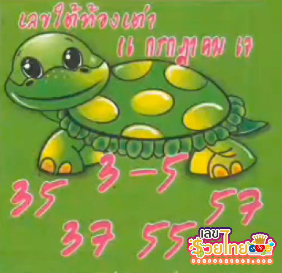 เลขใต้ท้องเต่า 16 7 67 -"The number under the turtle's belly is 16 7 67"
