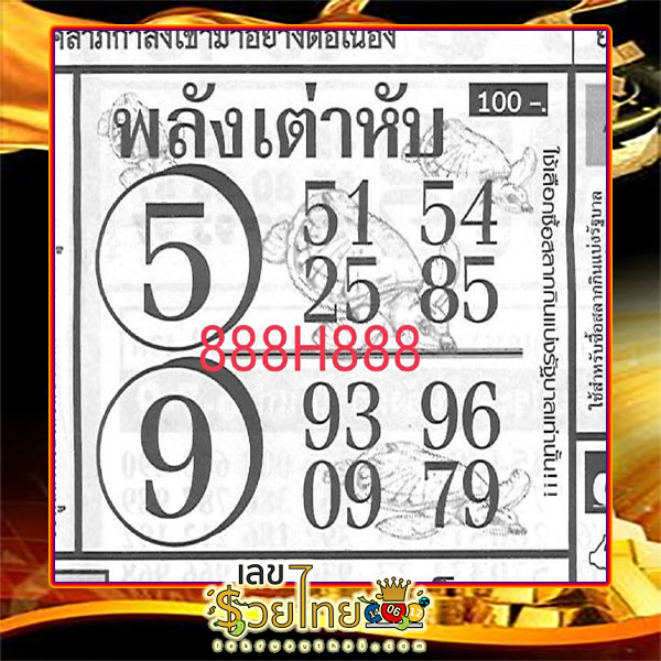 เลขพลังเต่าหับ 16 7 67-"Turtle power number-16 7 67"