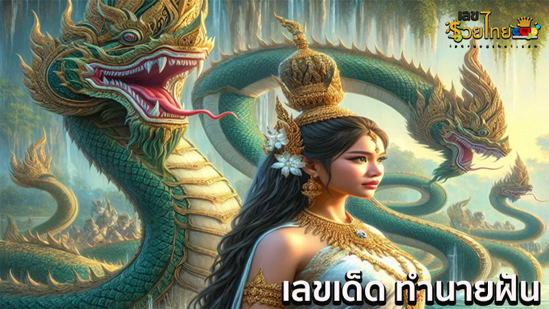 ฝันเห็นพญานาค2ตัว-"Dreamed of seeing 2 Nagas"