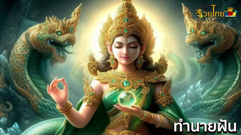 ฝันเห็นพญานาคสีเขียว-"Dream of seeing a green serpent"