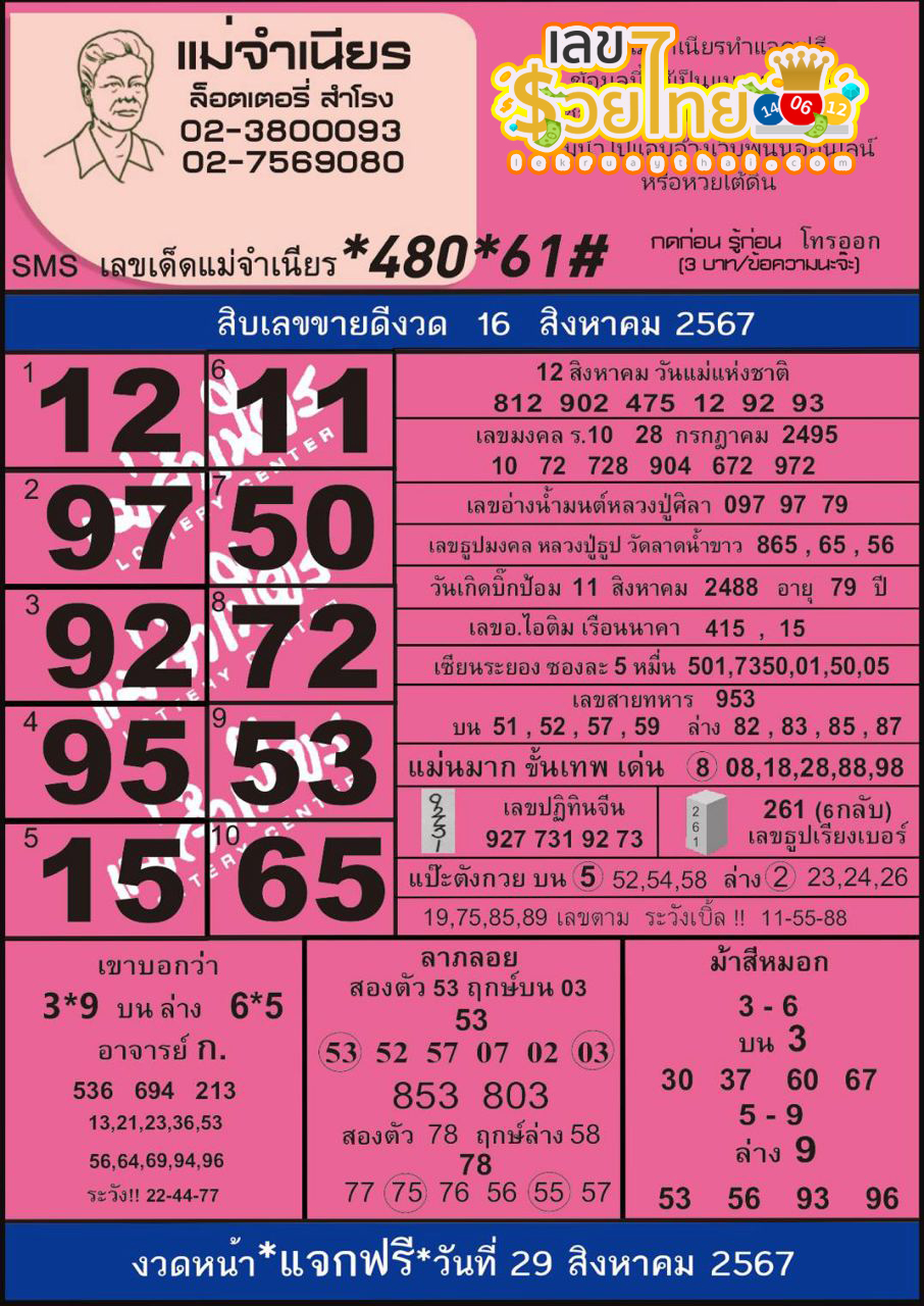 แม่จำเนียร 16 8 67 -"Mae Chamnian 16 8 67"