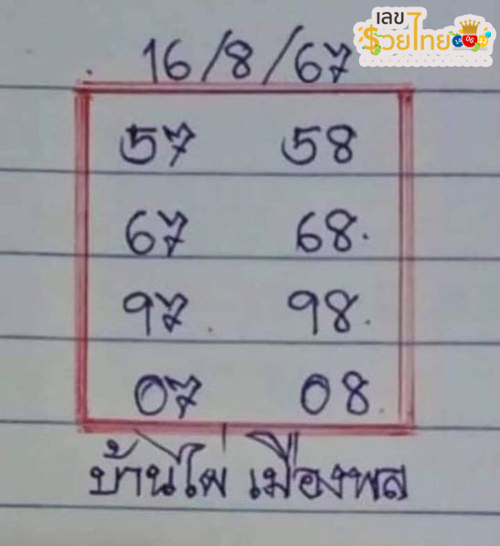 ไผ่เมืองพล 16 8 67-"Phai Muang Phon 16 8 67"