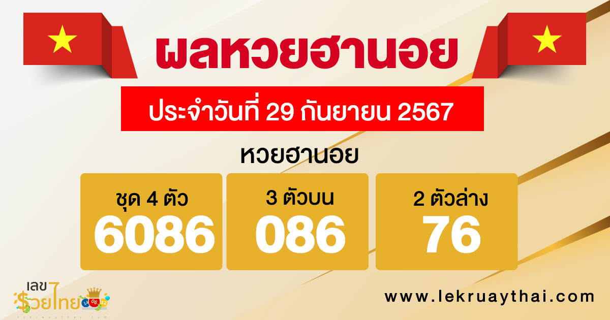 ผลหวยฮานอย 29/09/67-"hanoi-lottery-results"