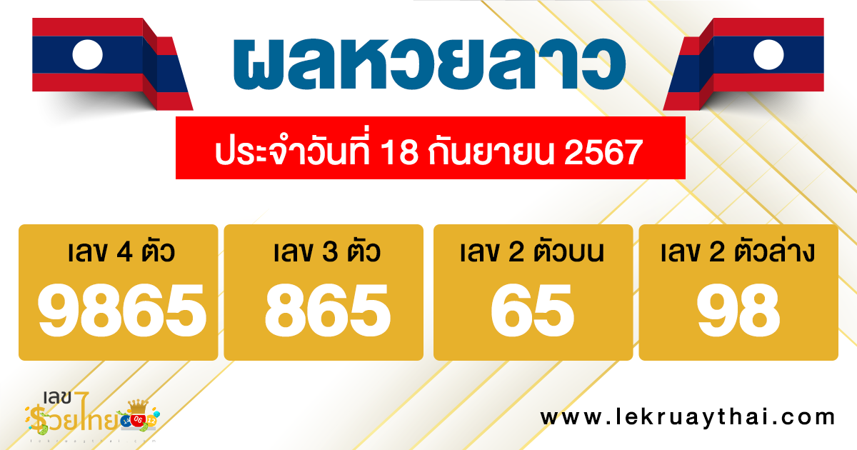 ผลหวยลาว "laos-lottery-results"