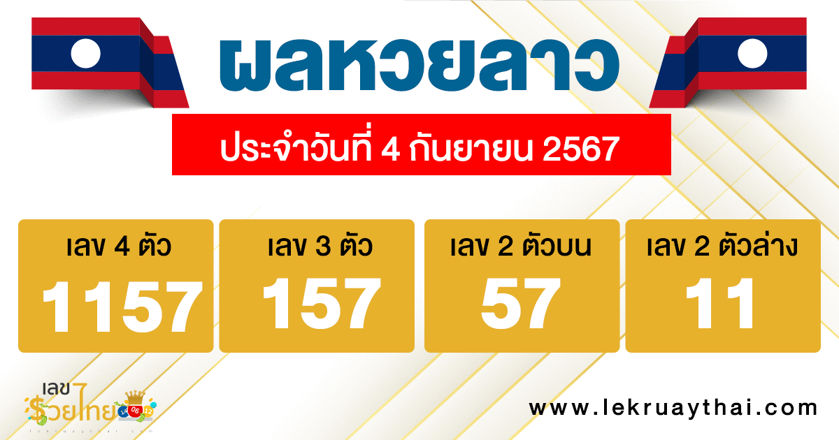 ผลหวยลาว -"laos lottery results"