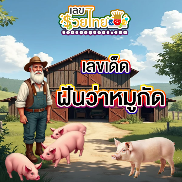ฝันว่าหมูกัด -"Dream that a pig bites"