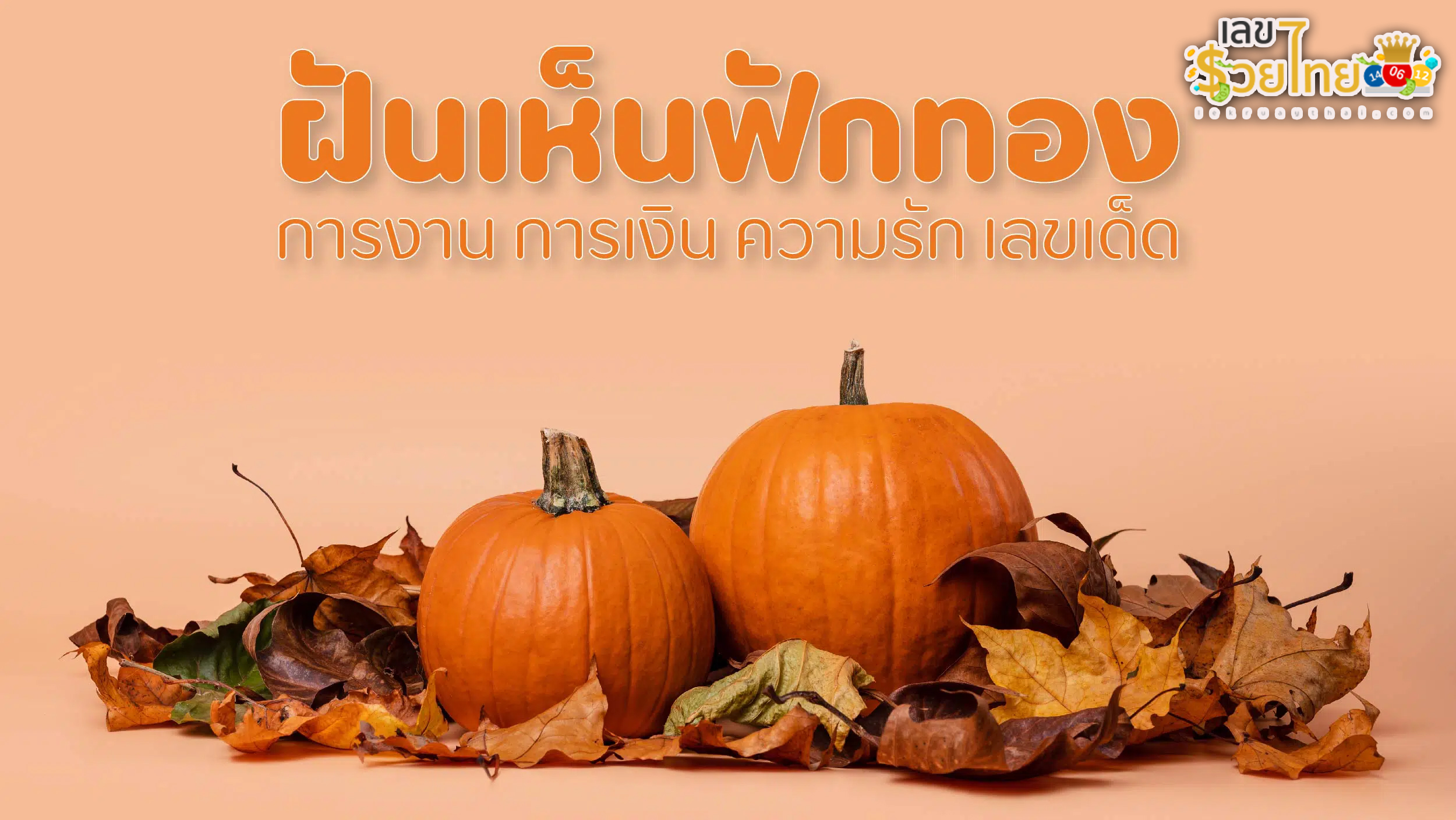 ฝันว่าเห็นฟักทอง-"Dreaming about seeing a pumpkin"