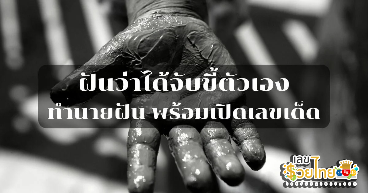 ฝันว่าจับอุจจาระตัวเอง-''Dreaming of touching your own feces''