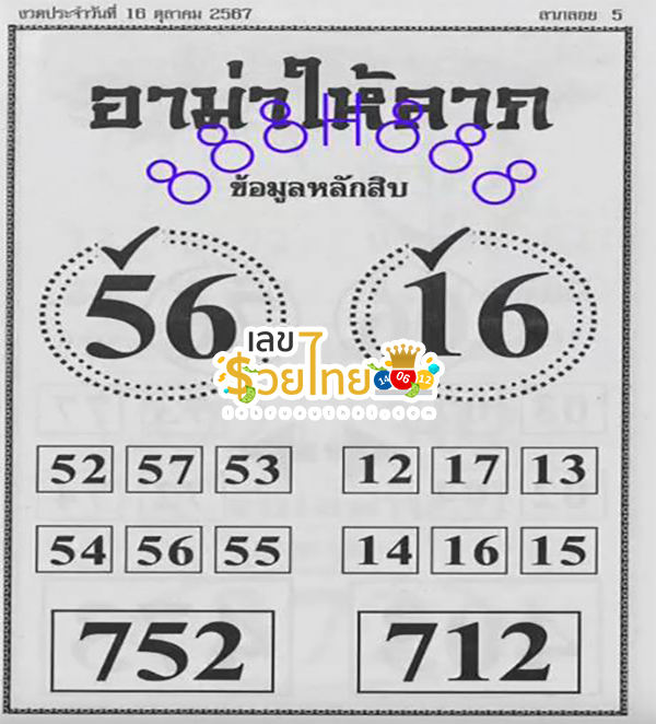 อาม่าให้ลาภ 16 10 67 -"Grandma gives fortune 16 10 67"