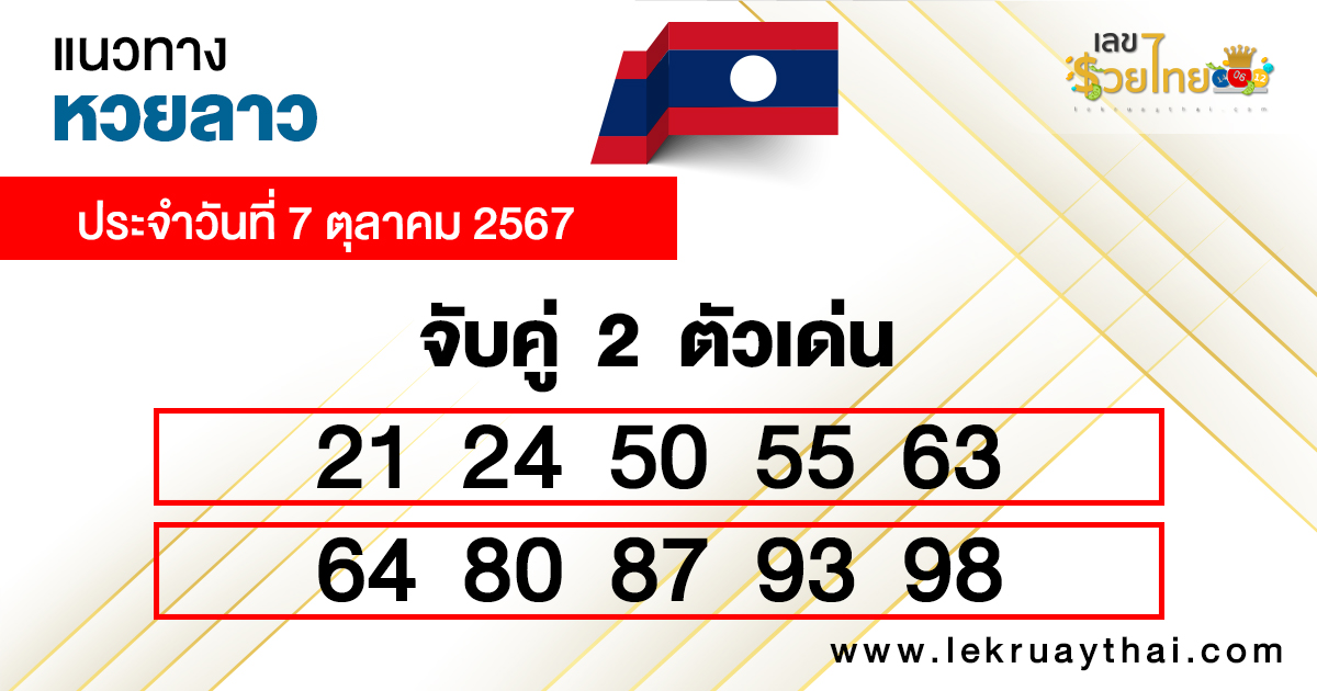 หวยลาวออกวันนี้ สด-"Lao lottery results today, live"