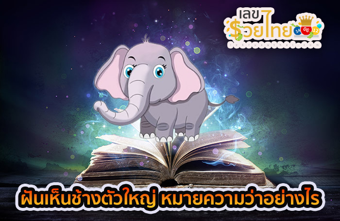 ฝันเห็นช้างตัวใหญ่มาก 1 ตัว-"Dreamed-of-seeing-a-very-large-elephant"